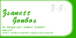 zsanett gombos business card